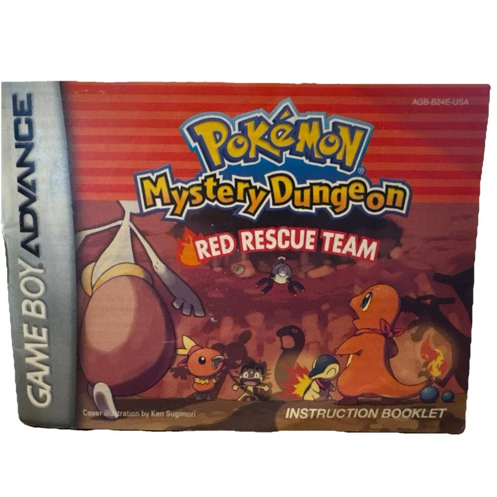Pokemon Mystery Dungeon Red Rescue Team Manual (Nintendo Game Boy Advance)